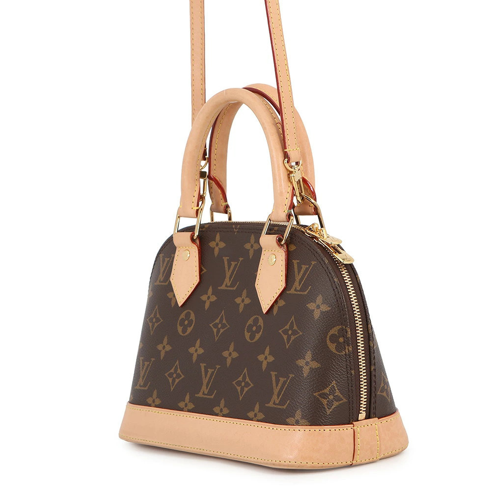 Louis Vuitton Shoulder Handbag Monogram Alma Brown